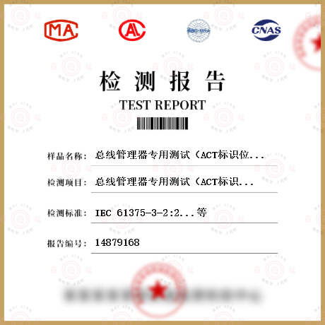 总线管理器专用测试（ACT标识位测试）检测
