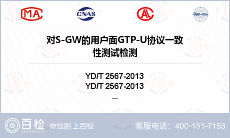 对S-GW的用户面GTP-U协议