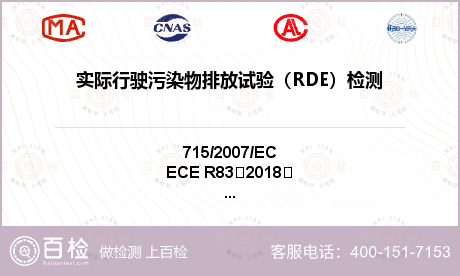 实际行驶污染物排放试验（RDE）