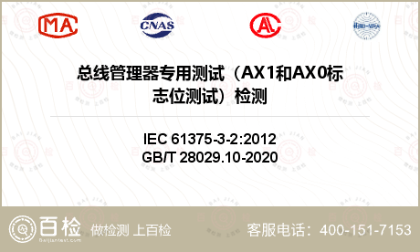 总线管理器专用测试（AX1和AX0标志位测试）检测