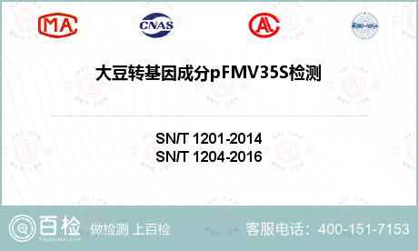 大豆转基因成分pFMV35S检测