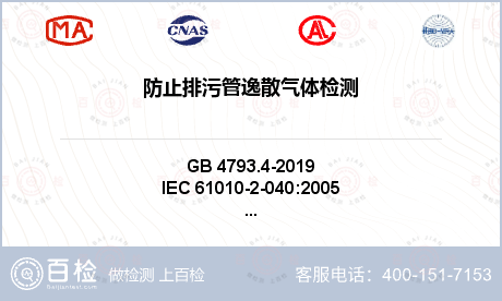 防止排污管逸散气体检测
