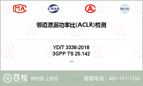 邻道泄漏功率比(ACLR)检测