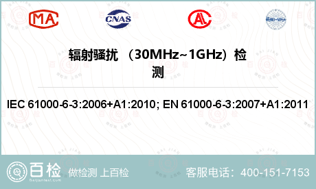 辐射骚扰 （30MHz~1GHz