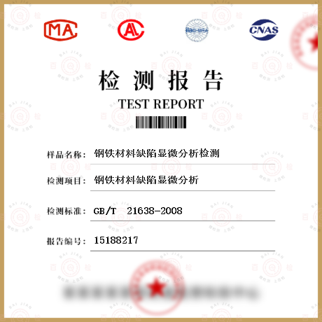 鋼鐵材料缺陷顯微分析檢測