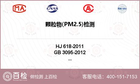 颗粒物(PM2.5)检测