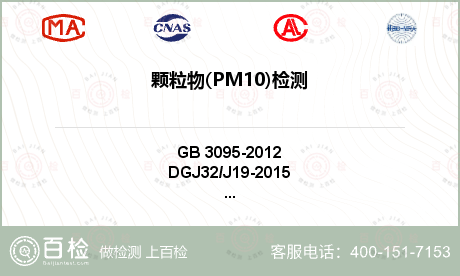 颗粒物(PM10)检测