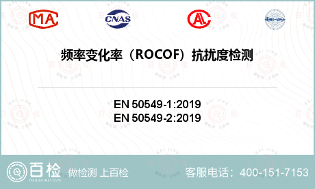 频率变化率（ROCOF）抗扰度检
